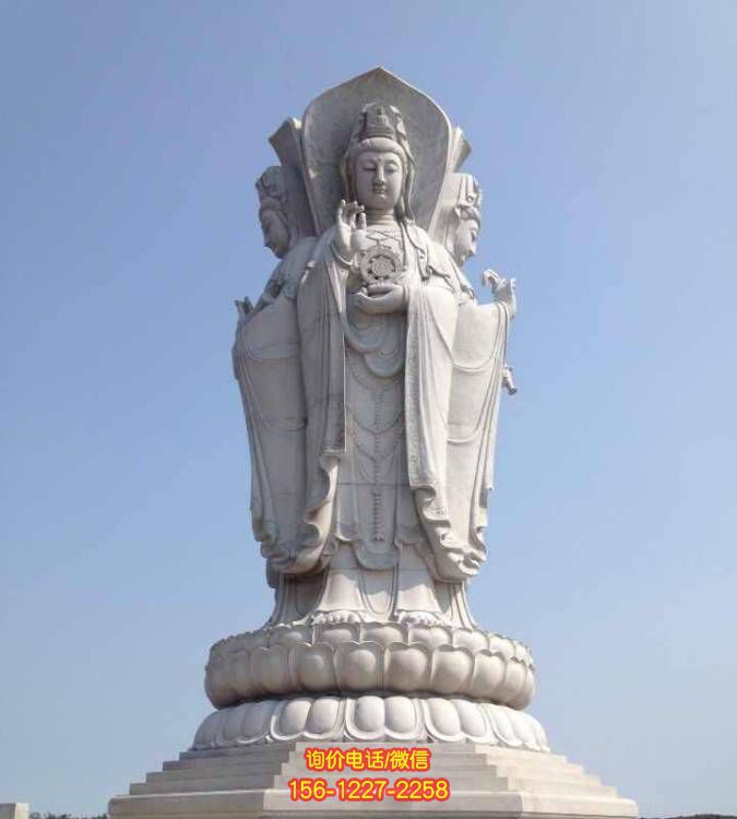 景區(qū)石雕觀音佛像雕塑，美化環(huán)境