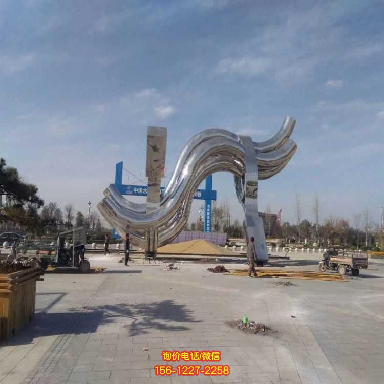 不銹鋼抽象雕塑，景觀園林廣場(chǎng)裝飾